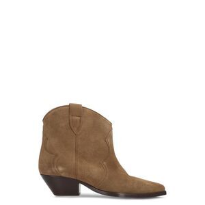 ISABEL MARANT Western Style Leather Ankle Boots Women TURTLEDOVE